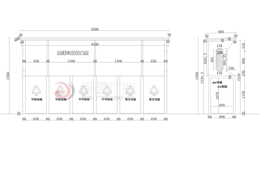 垃圾分类亭厂家